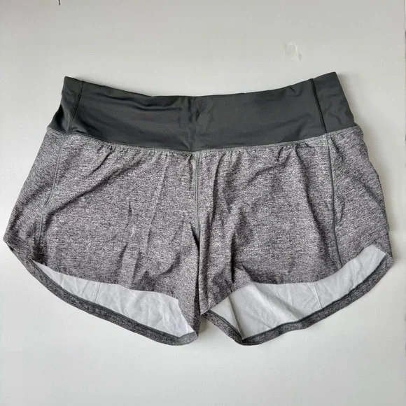 Lululemon Speed Up High Rise Shorts Heather Grey 4” Inseam Size 8 - Picture 3 of 4